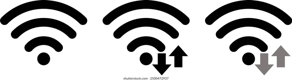 Icono de Vector fácil de usar de conexión wifi