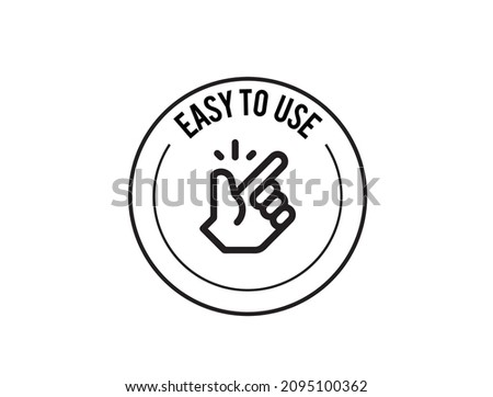 easy to use vector illustration Foto stock © 