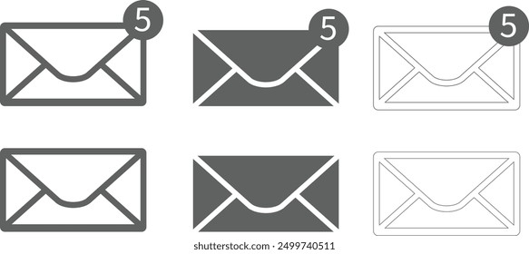 Easy to use Vector symbol of messages 