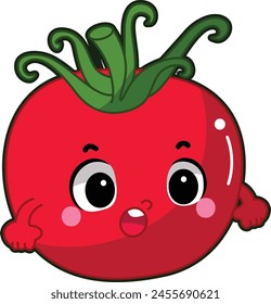 
Easy vegetables drawing. Cute veggie herbs vector icon. Funny cartoon vegetable elements. Family fruit and veggie.