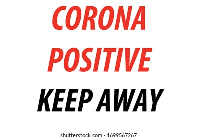 Easy warning poster against corona virus and covid19.
