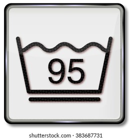 Easy washing with ninety five degrees celsius 