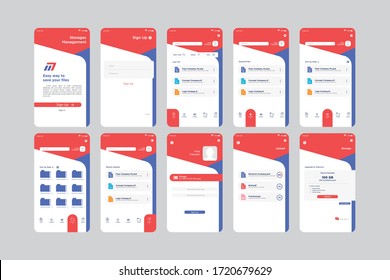 Easy Way Storage Management App UI Kit Template
