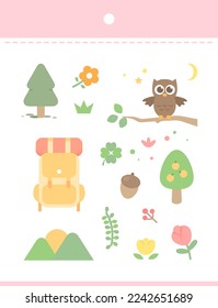 Easy-to-use hand drawing sticker illustration 
