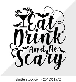 Eat Drink Be Scary Printable Vector Stock Vector (Royalty Free ...