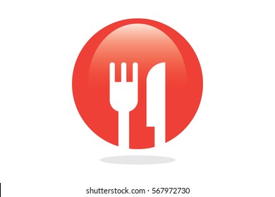 Eat  Drink Speech Bubble Symbol. Visual used for eating and drinking issues.