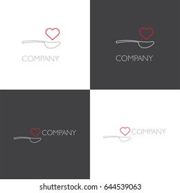 Eat, food delivery or restaurant logo