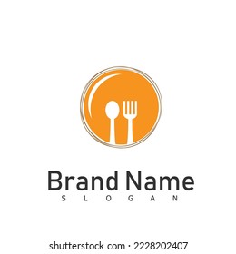 eat food restaurant logo design symbol