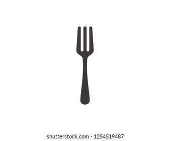 Eat fork icon isolated on white background