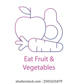 Comer frutas y verduras: Guía nutricional para madres embarazadas con ictus editable.