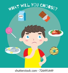 Eat healthy and sport campaign for kid poster design. 