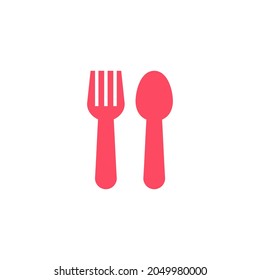 Eat icon food court restaurant simple single pictogram flat icon style graphic design vector