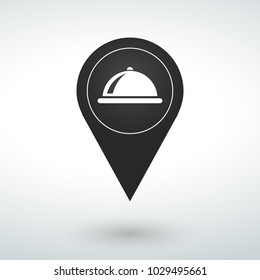 eat icon map pin