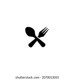 Essen, Restaurant, einfache flache Symbol, Vektorgrafik