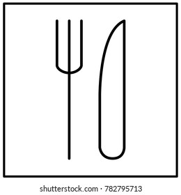 Eat icon vector illustration isolated