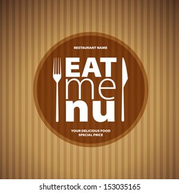 Eat Menu Card Design template