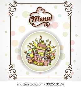 Eat Menu Card Design template.