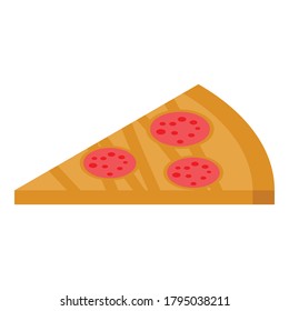 Eat pizza habit icon. Isometric of eat pizza habit vector icon for web design isolated on white background