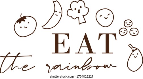 Eat the rainbow quote, healthy food