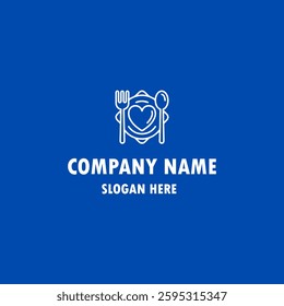 eat restaurant lunch loogo design symbol