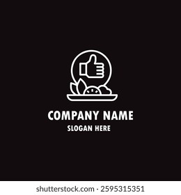eat restaurant lunch loogo design symbol