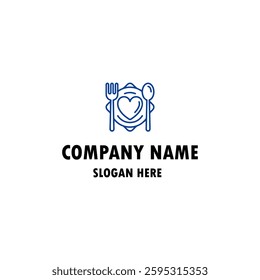 eat restaurant lunch loogo design symbol