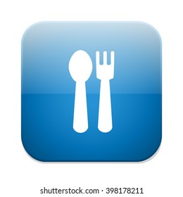Eat sign icon. Fork and knife.