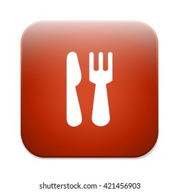 Eat sign icon. Fork and knife.