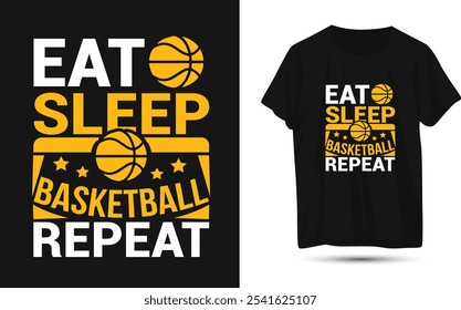 Eat sleep, basketball game, basketball t-shirt bundle, basketball vector, motivation, symbol, basketball, graphic