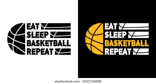 Come, Duerme, Mamá Baloncesto. Citas De Tipografía Motivacional Impresión Para Camiseta, Cartel, Diseño De Banner Vector Eps Ilustración.