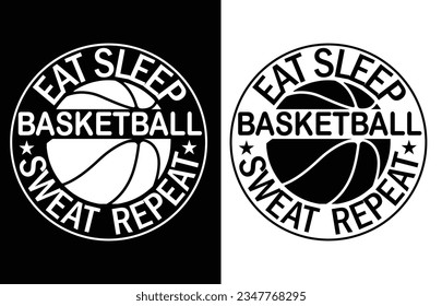 Eat Sleep Basketball T Shirt Design