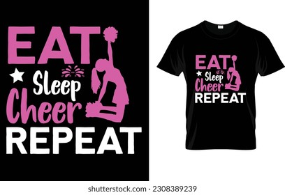 Eat Sleep Cheer Repeat Gift For Cheer Girl T-Shirt