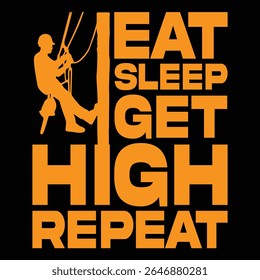 EAT SLEEP GET HIGH graphic design for graphic lovers