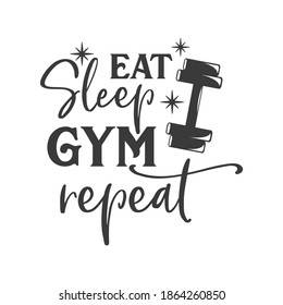 Eat Sleep Gym Repeat Wallpaper