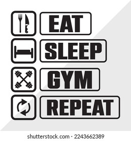 Ilustración de vectores imprimibles SVG de repetición de Gimnasio de suspensión de consumo