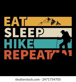 Eat Sleep Hike Repeat Mordent t shirt