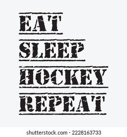 Eat Sleep Hockey Repeat Tshirt Dabbing Player