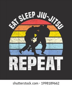 Eat Sleep Choke Brazilian Jiu Jitsu Gifts for Jiu Jitsu BJJ Maglietta 