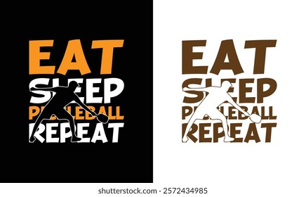 Eat Sleep Pickleball Repeat Pickleball Quote typography T shirt design,