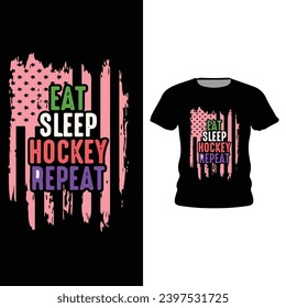 eat sleep play repeat tshirt design