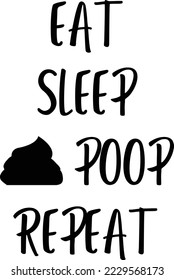 Eat sleep poop repeat vector file, Baby svg design