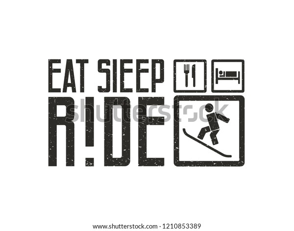 Download Vector de stock (libre de regalías) sobre Eat Sleep Ride ...