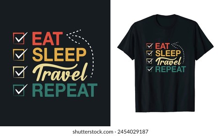 Eat Sleep Travel Repeat t-shirt