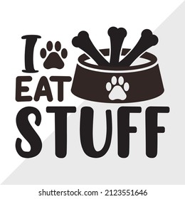 I Eat Stuff printable vector illustration