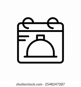 eat time food icon vector sign