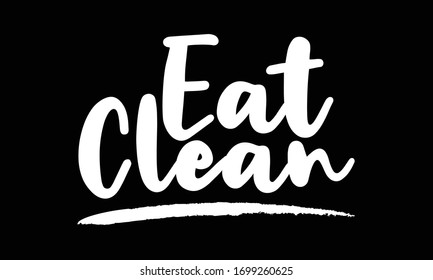 Eat Typography Lettering for posters, cards design, T-Shirts.