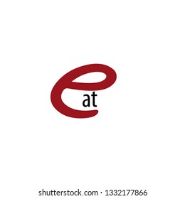 Eat, typography for print or use as poster, flyer, logo or T shirt