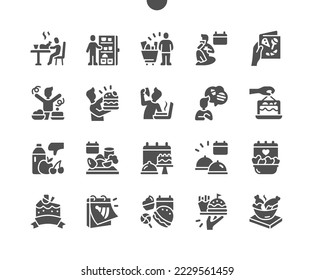 Eat What You Want Day in May. Big burger. Calendar. Holiday. Dreams of food. Failure to diet. Vector Solid Icons. Simple Pictogram