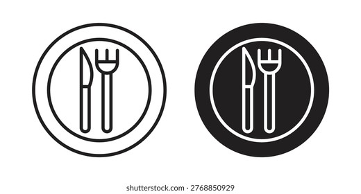 Eatery icon. Simple linear element illustration. Thin stroke sign can be used for web, mobile and UI.