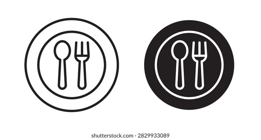 Eatery icon thin pictogram series..